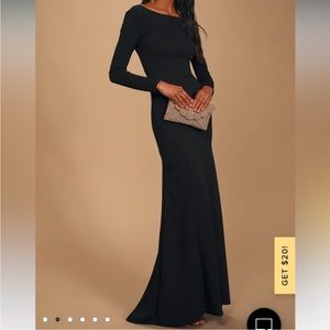 Lulus wait for me long sleeve maxi dress
